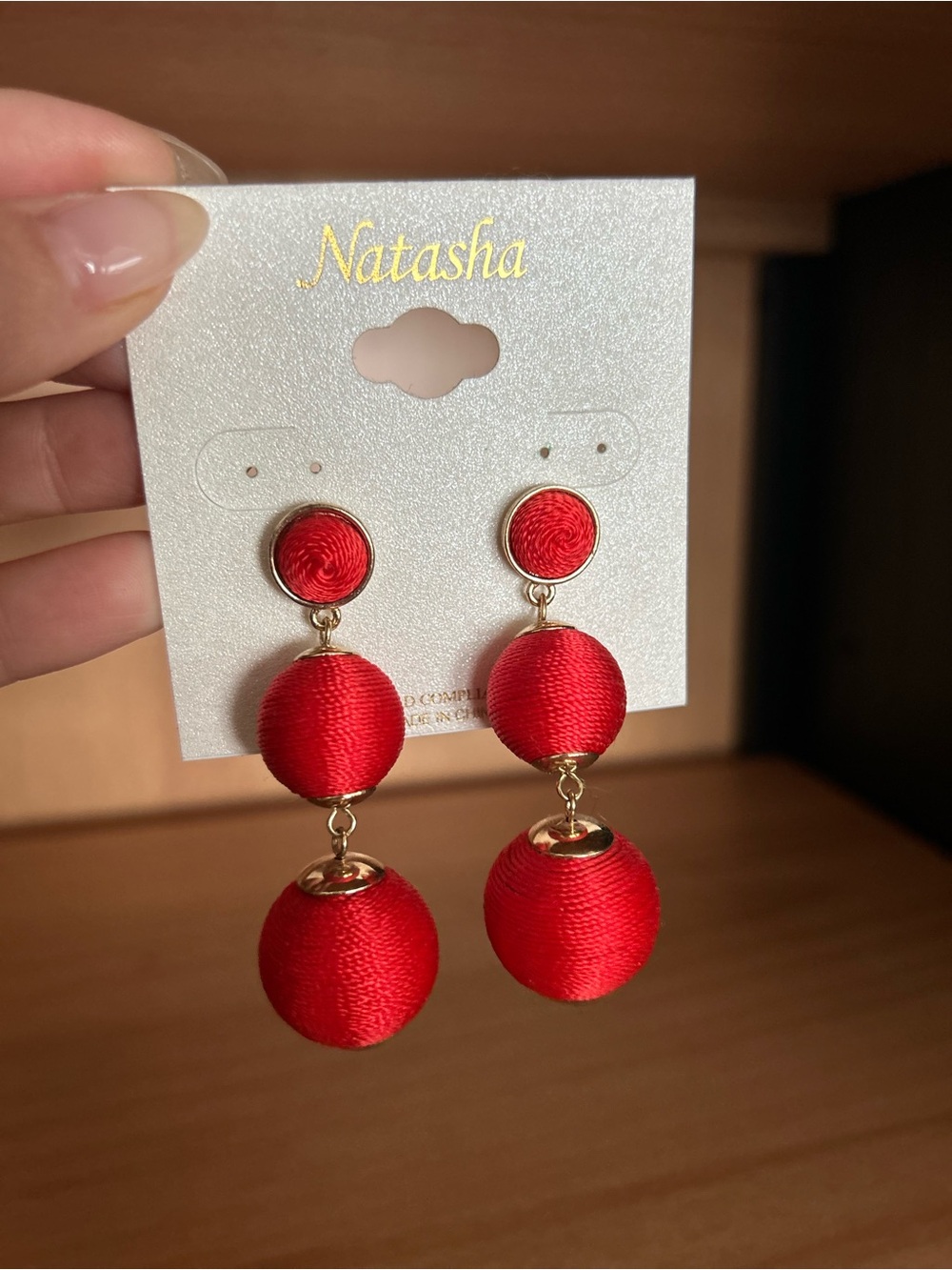 Baublebar Triple Drop Satin Ball Earrings